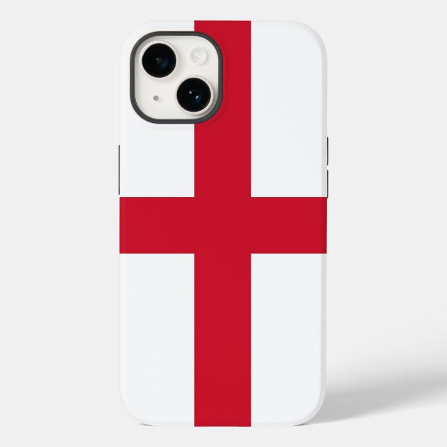 Caso-Mate de Apple Patriótico, bandeira inglesa Ca (Verso)