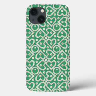 Caso-Mate iPad: Cadeias de margarida em verde