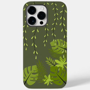 Caso Máx. de iPhone 14 Pro Mate de Folhas da Selva
