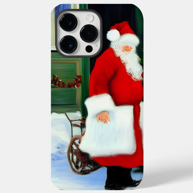 Caso Máx do Santa Claus Trabalho de arte iPhone 14 (Verso)