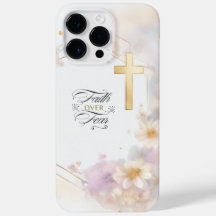 Caso Máx. Elegante Dourado Cross iPhone 14 Pro