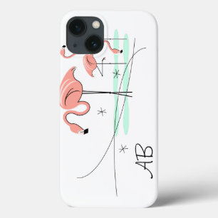 Caso "Monograma" iPad Mini do Flamingo Ocean Trio