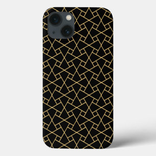 Caso Personalizado do Padrão Islâmico Preto iPhone