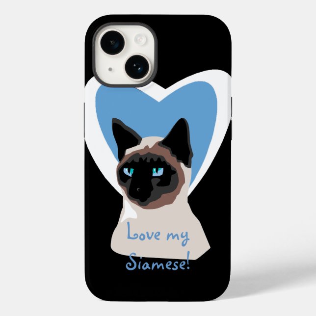 Caso Siamese Cat Love iPhone 5 (Verso)