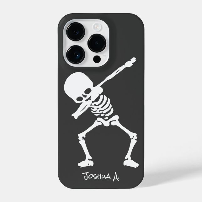 Caso Skeleton Dabbing Case-Mate iPhone 14 (Verso)