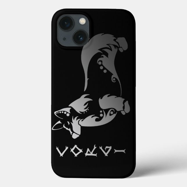 Caso tribal do iPhone 6 do Corgi (Verso)