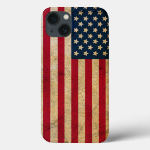 Caso Vintage American Flag Apple iPhone 13