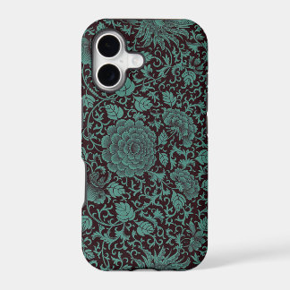 Casos florais do iPhone 5/5s da cerceta e do preto