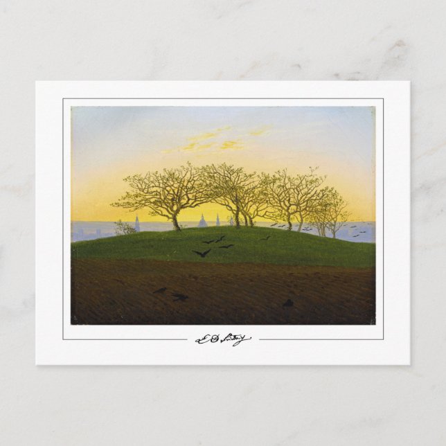 Caspar David Friedrich #137 - Cartão Postal de Art (Frente)