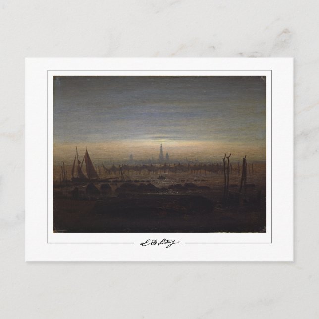 Caspar David Friedrich #14 - Cartão Postal de Arte (Frente)