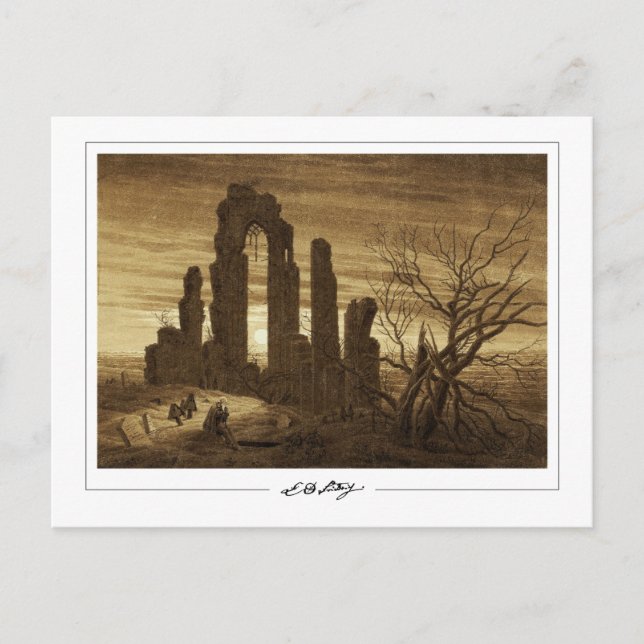 Caspar David Friedrich #19 - Cartão Postal de Arte (Frente)