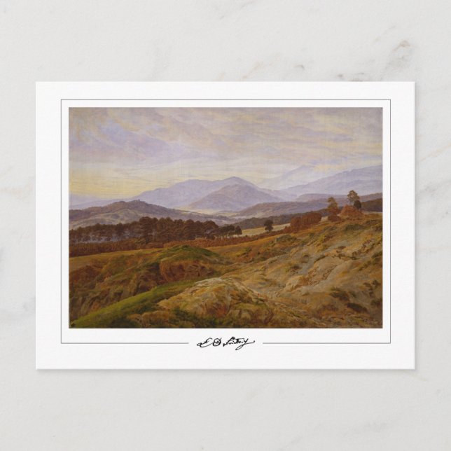 Caspar David Friedrich #21 - Cartão Postal de Arte (Frente)