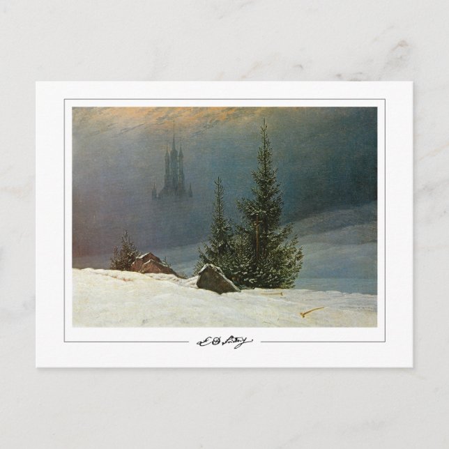 Caspar David Friedrich #23 - Cartão Postal de Arte (Frente)
