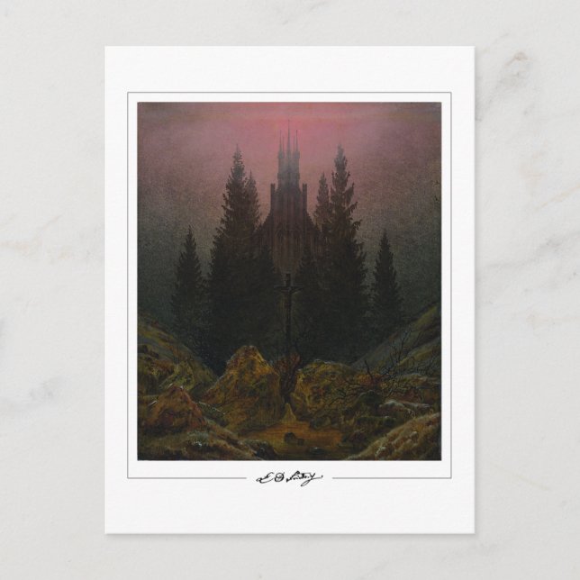 Caspar David Friedrich #3 - Cartão postal de arte  (Frente)