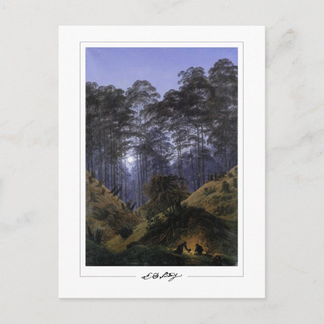 Caspar David Friedrich #42 - Cartão Postal de Arte (Frente)