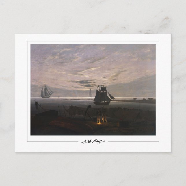 Caspar David Friedrich #59 - Cartão postal de arte (Frente)