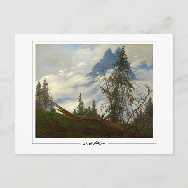 Caspar David Friedrich #9 - Cartão Postal de Arte  (Frente)