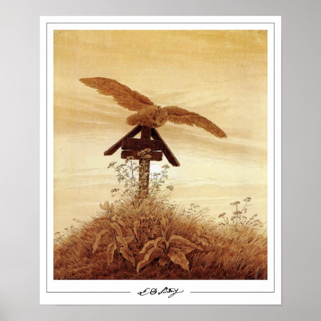 Caspar David Friedrich Zedign Art Poster nº 131 (Frente)