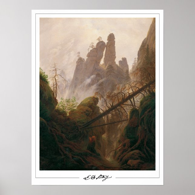 Caspar David Friedrich Zedign Art Poster nº 2 (Frente)