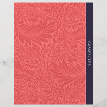 Casseroles | Divisor de Receita | Floral Vermelho 