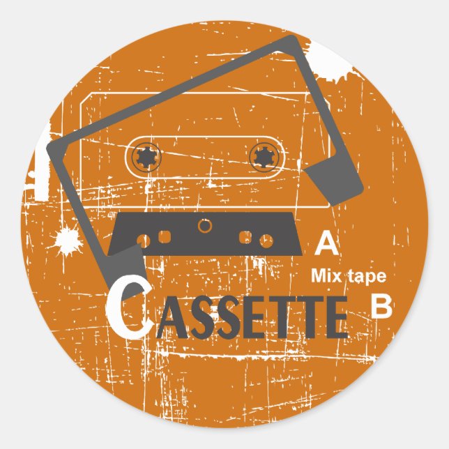 Cassete de Amor - adesivo (Frente)