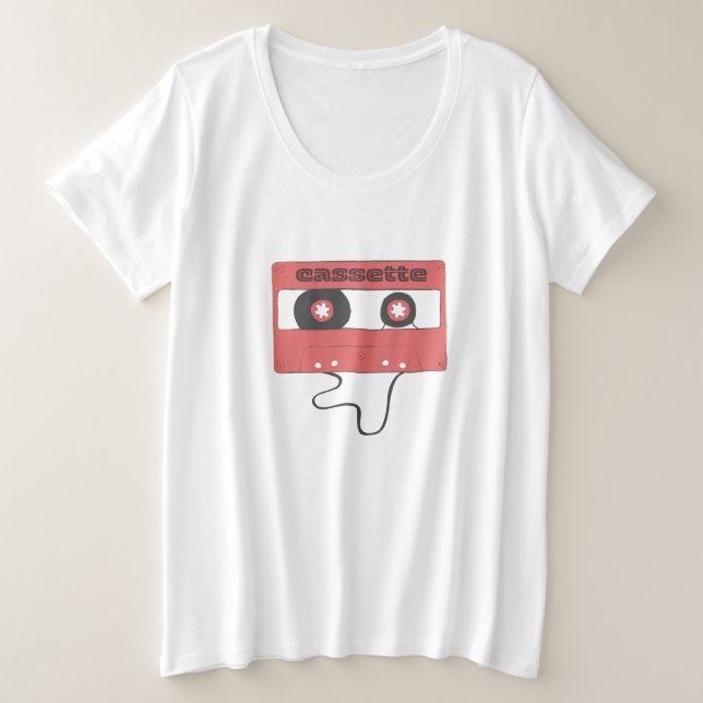 Cassette Tape T-Shirt (Frente do Design)
