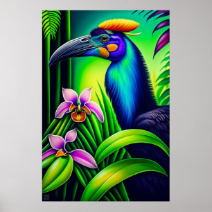 Cassowary - Impressão de arte Canvas