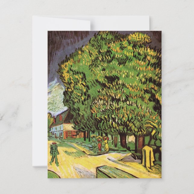 Castanheiras em Flor por Vincent van Gogh (Frente)