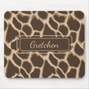 Castanho-Cinto-Cinto-Tan-Giraffe Skin Mousepad