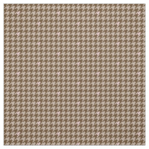 Castanho com Tecido Houndstooth de Destaque Dourad