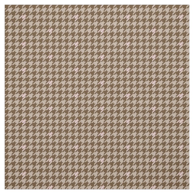 Castanho com Tecido Houndstooth de Destaque Dourad (Modelo)
