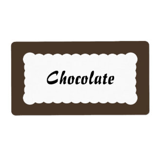 Castanho de Chocolate com Etiqueta Universal