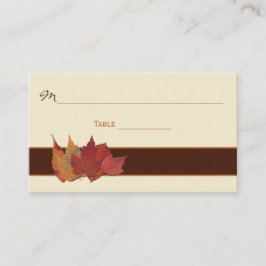 Castanho, Laranja, Folhas Secas De Marfim Cartões