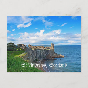 Castelo de Andrews, Escócia, cartão postal
