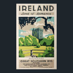 Castelo de Blarney, viagens vintage Poster da Irla<br><div class="desc">Viagens vintage da Irlanda Blarney Castle Fine Art Giclee Impressão (Reprodução), por volta de 1930. Personalize o tamanho, a textura, a borda e/ou o quadro do poster para se adequar ao seu gosto.</div>