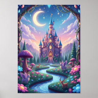 Castelo de Conto de Fadas Caprichoso Poster de Fan
