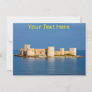 Castelo de Maiden Personalizável, cartão Turquia