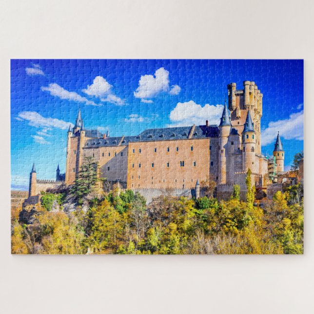 castelo de quebra-cabeça Segóvia na Espanha (Horizontal)