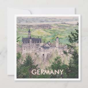 Castelo de Retro Neuschwanstein na Alemanha