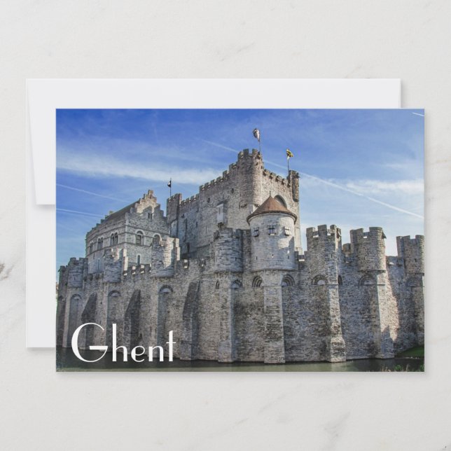 Castelo dos Condes em Gand. (Frente)