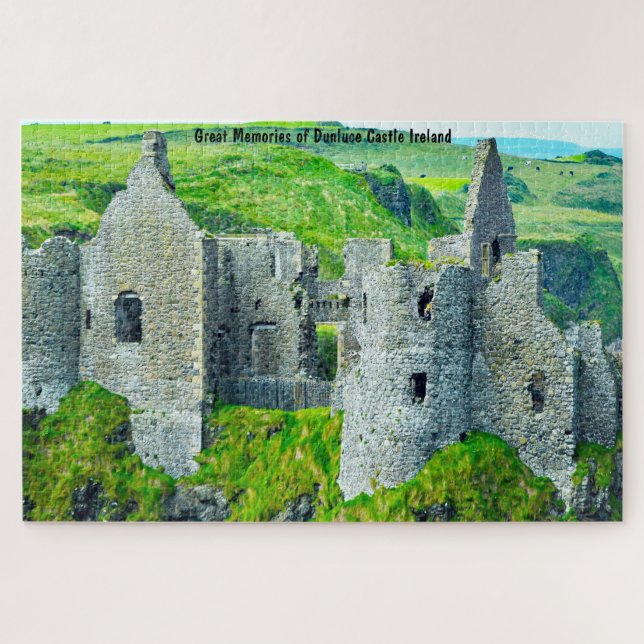 Castelo Dunluce Antrim Irlanda Quebra-Cabeça (Horizontal)