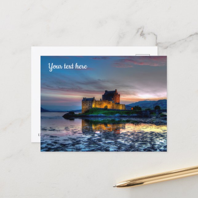 Castelo Eilean Donan, Cartão Postal da Escócia (Frente/Verso In Situ)