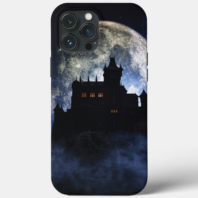 Castelo fantasma durante a noite (Verso)