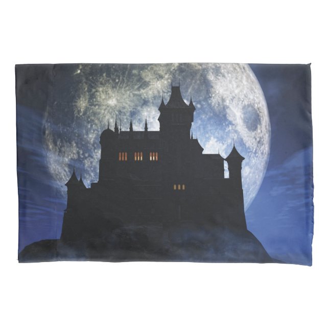 Castelo fantasma durante a noite (Frente)