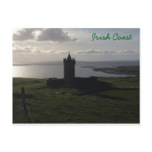 Castelo Irlandês No Cartão Postal Da Costa