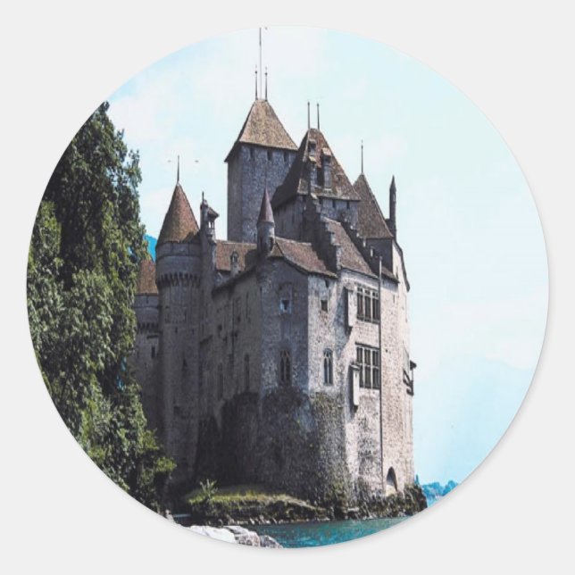 castelo no adesivo de água (Frente)