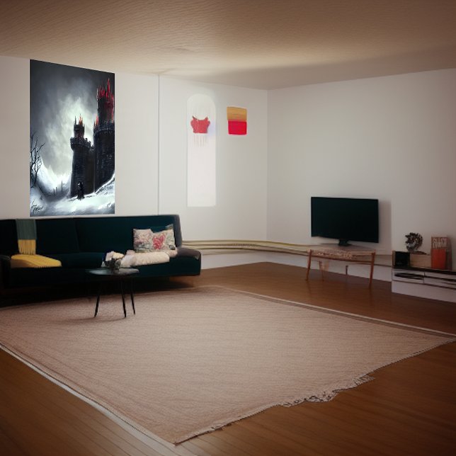 Castelo no inverno | AI Art Poster (Criador carregado)