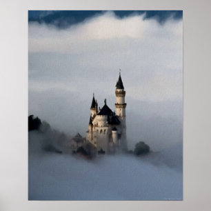 Castelo no poster das nuvens
