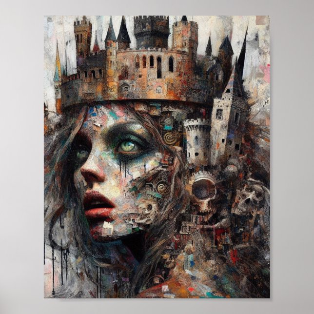 Castle Crown Woman Poster (Frente)