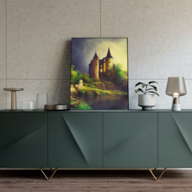Castle Digital Fantasy Art Poster #09 (Criador carregado)